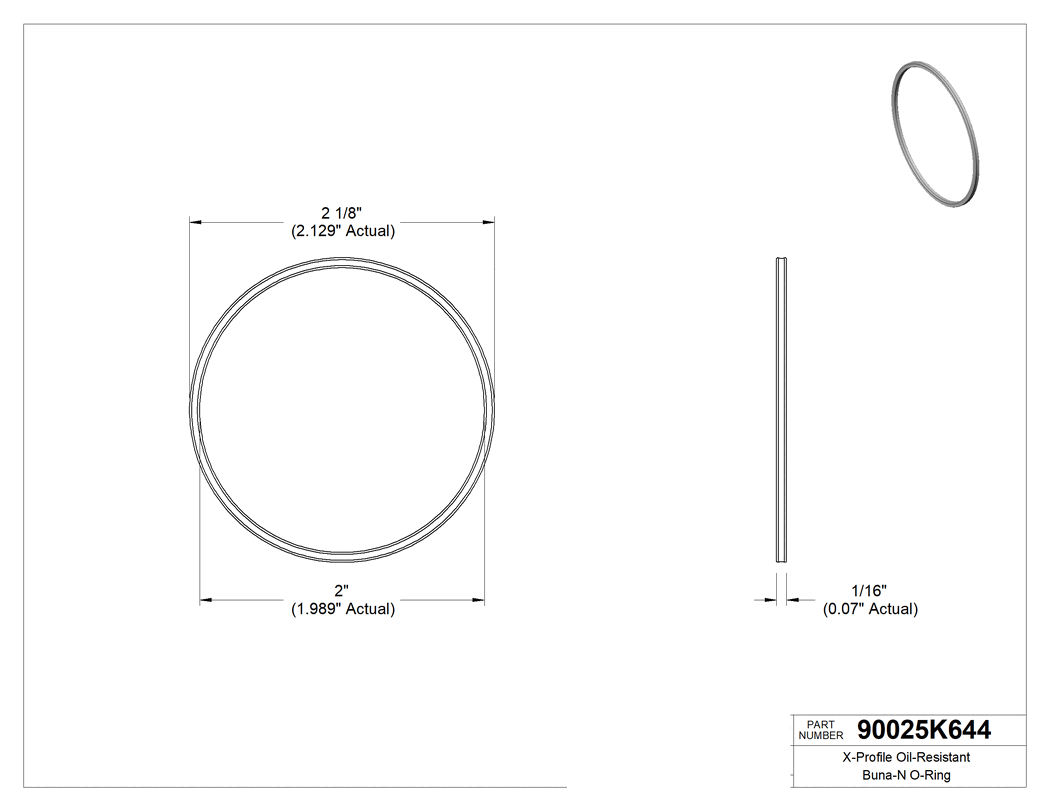 Technical drawing - 90025K644